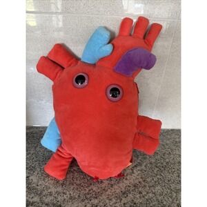 14" Giant Microbes  by Drew Oliver HEART Corazón Plush Stuffed Health Cardio
